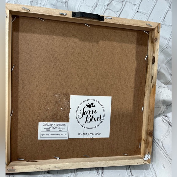 Rustic Wooden Kitchen Wall Art 10"x10" - Picture 2 of 2